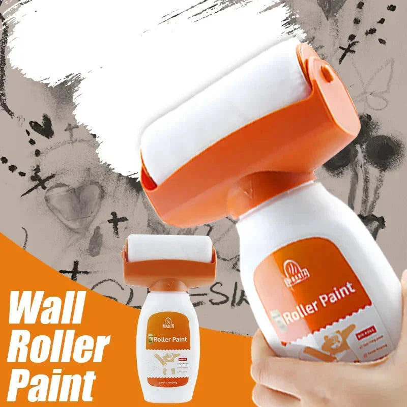 Antibacterial Wall Paint – Strong Repair Latex Paint with Roller Brush for Living Room & Kitchen - Roots & Wings Home Goods
