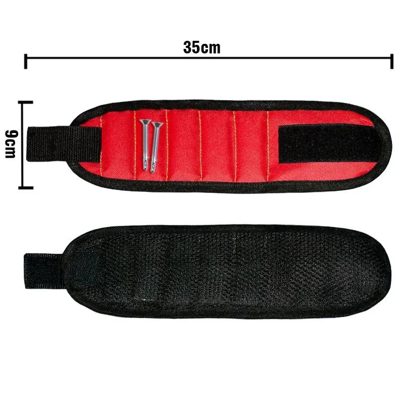 Strong Magnetic Wristband – Portable Tool Bag for Holding Screws, Nails, Nuts, Bolts, and Drill Bits - Roots & Wings Home Goods