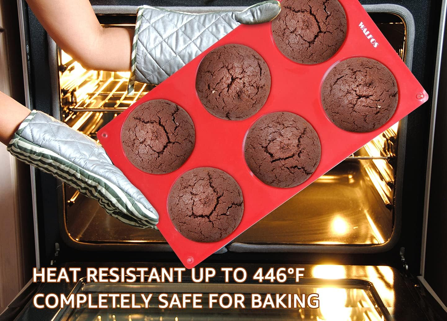 Silicone Whoopie Pie Baking Pans, 2 Pcs Non-Stick Muffin Top Pan. Food Grade and BPA Free Silicone, Great for Muffin, Eggs, Tarts and More, Dishwasher Safe - Roots & Wings Home Goods