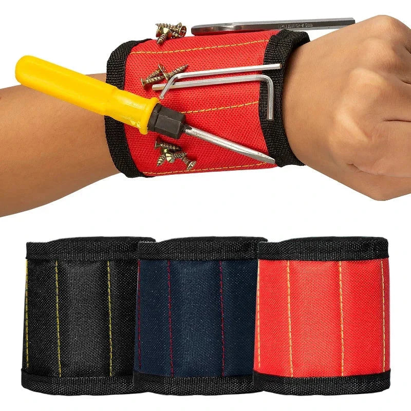 Strong Magnetic Wristband – Portable Tool Bag for Holding Screws, Nails, Nuts, Bolts, and Drill Bits - Roots & Wings Home Goods
