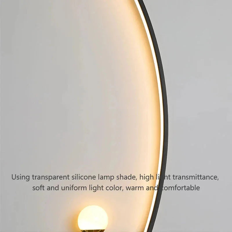 Modern LED Wall Lamp – Minimalist Art Design for Bedroom, Living Room, and Bathroom, Gold/Black - Roots & Wings Home Goods