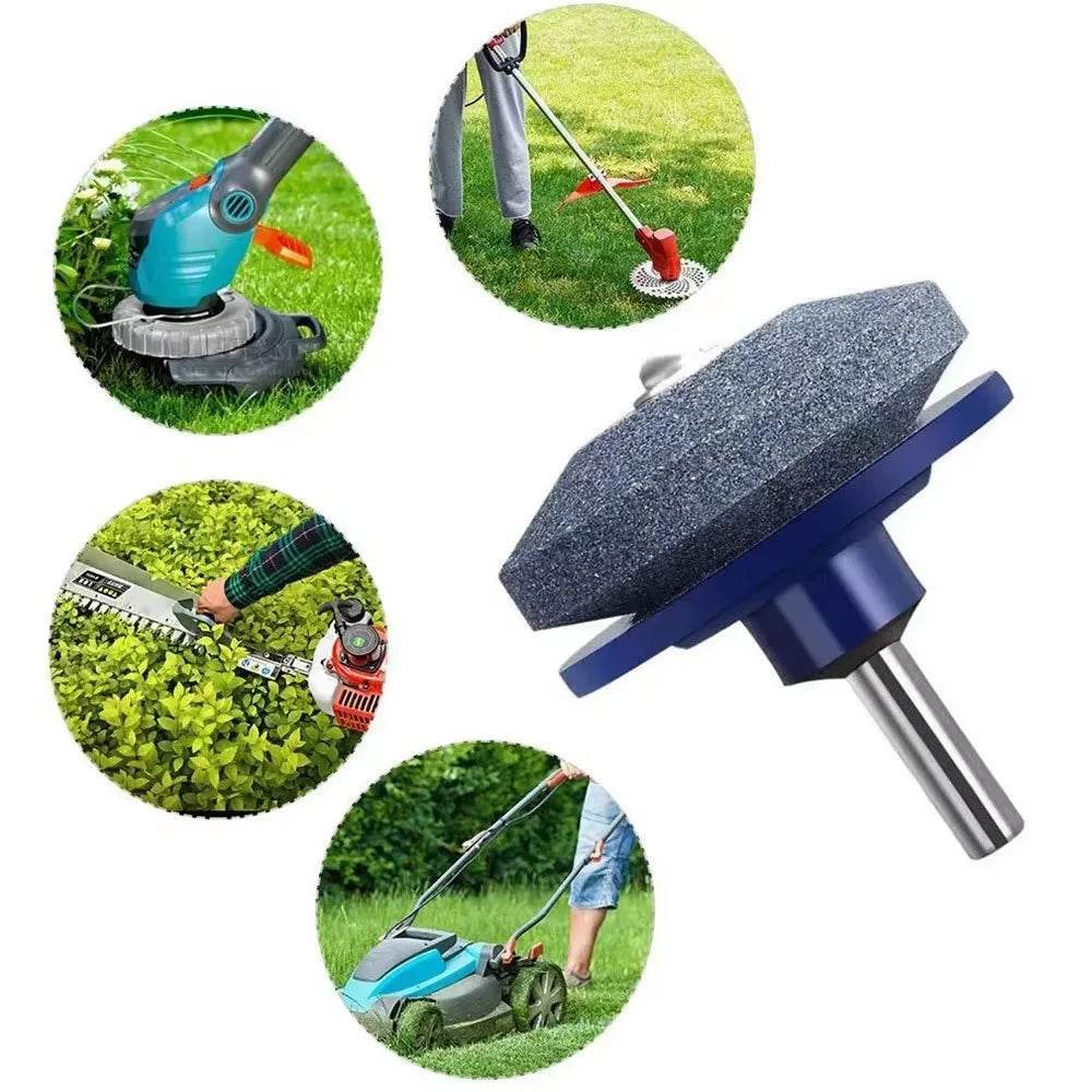 Sharpening Made Easy: Electric Lawn Mower Sharpener with Wear-Resistant Grinding Head and Whetstone Sander - Roots & Wings Home Goods