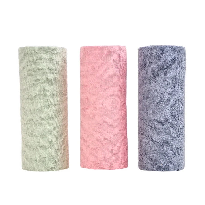 Reusable Cleaning Wipe Household Kitchen Cloth Microfiber Towel Rolls Dish Rags Wash Paper Towel Replacement 1 Roll of 20 Sheets - Roots & Wings Home Goods