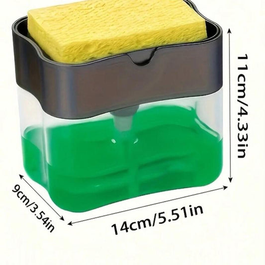 Dish Soap Dispenser and Sponge Holder for Kitchen Sink, Sponge Included, Household Brush Box Boxes - Roots & Wings Home Goods